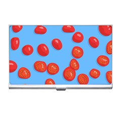 Tomatoes Fruite Slice Red Business Card Holders by Mariart