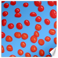 Tomatoes Fruite Slice Red Canvas 20  X 20   by Mariart