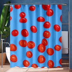 Tomatoes Fruite Slice Red Shower Curtain 60  X 72  (medium)  by Mariart