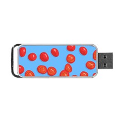 Tomatoes Fruite Slice Red Portable Usb Flash (one Side) by Mariart