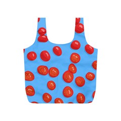 Tomatoes Fruite Slice Red Full Print Recycle Bags (s)  by Mariart