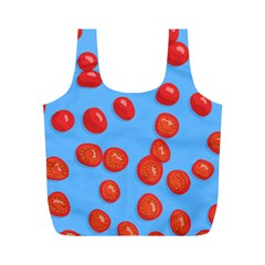 Tomatoes Fruite Slice Red Full Print Recycle Bags (m)  by Mariart