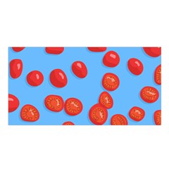 Tomatoes Fruite Slice Red Satin Shawl by Mariart