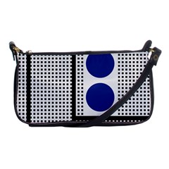 Watermark Circle Polka Dots Black Red Yellow Plaid Shoulder Clutch Bags