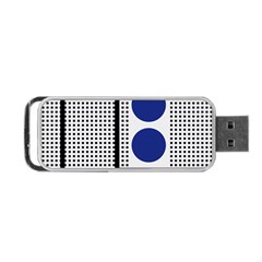 Watermark Circle Polka Dots Black Red Yellow Plaid Portable Usb Flash (two Sides) by Mariart