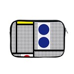 Watermark Circle Polka Dots Black Red Yellow Plaid Apple MacBook Pro 15  Zipper Case Front