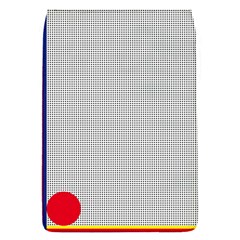 Watermark Circle Polka Dots Black Red Flap Covers (s) 