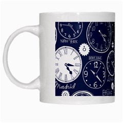 Time World Clocks White Mugs