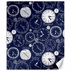 Time World Clocks Canvas 8  X 10 