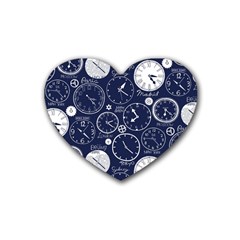 Time World Clocks Heart Coaster (4 Pack) 