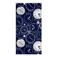 Time World Clocks Shower Curtain 36  X 72  (stall)  by Mariart