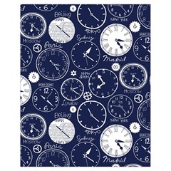 Time World Clocks Drawstring Bag (small) by Mariart