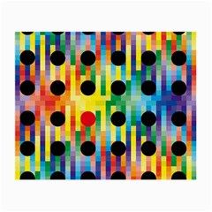 Watermark Circles Squares Polka Dots Rainbow Plaid Small Glasses Cloth (2-side)