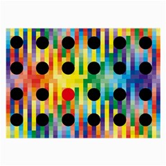 Watermark Circles Squares Polka Dots Rainbow Plaid Large Glasses Cloth by Mariart