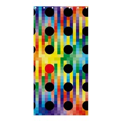 Watermark Circles Squares Polka Dots Rainbow Plaid Shower Curtain 36  X 72  (stall)  by Mariart