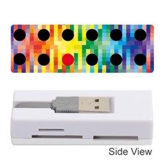 Watermark Circles Squares Polka Dots Rainbow Plaid Memory Card Reader (stick) 