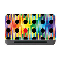 Watermark Circles Squares Polka Dots Rainbow Plaid Memory Card Reader With Cf