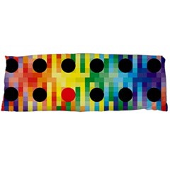 Watermark Circles Squares Polka Dots Rainbow Plaid Body Pillow Case (dakimakura) by Mariart