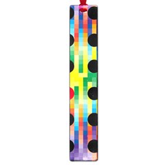 Watermark Circles Squares Polka Dots Rainbow Plaid Large Book Marks by Mariart