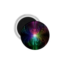 Anodized Rainbow Eyes And Metallic Fractal Flares 1 75  Magnets by jayaprime