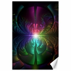 Anodized Rainbow Eyes And Metallic Fractal Flares Canvas 20  X 30  