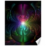 Anodized Rainbow Eyes And Metallic Fractal Flares Canvas 11  x 14   10.95 x13.48  Canvas - 1