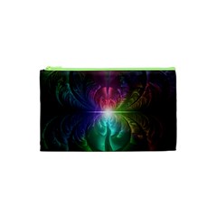 Anodized Rainbow Eyes And Metallic Fractal Flares Cosmetic Bag (xs)