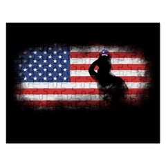 Honor Our Heroes On Memorial Day Rectangular Jigsaw Puzzl by Catifornia