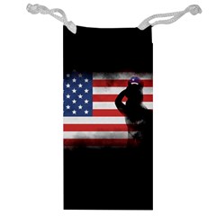 Honor Our Heroes On Memorial Day Jewelry Bag by Catifornia