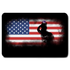 Honor Our Heroes On Memorial Day Large Doormat  by Catifornia