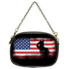 Honor Our Heroes On Memorial Day Chain Purses (two Sides)  by Catifornia