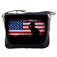 Honor Our Heroes On Memorial Day Messenger Bags by Catifornia