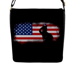 Honor Our Heroes On Memorial Day Flap Messenger Bag (l)  by Catifornia