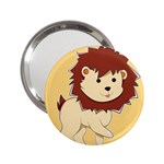 Happy Cartoon Baby Lion 2.25  Handbag Mirrors Front