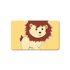 Happy Cartoon Baby Lion Magnet (name Card) by Catifornia