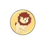 Happy Cartoon Baby Lion Hat Clip Ball Marker (10 pack) Front