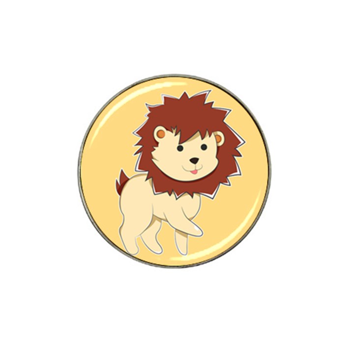 Happy Cartoon Baby Lion Hat Clip Ball Marker (10 pack)