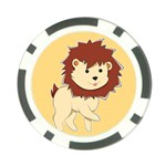 Happy Cartoon Baby Lion Poker Chip Card Guard (10 pack) Back