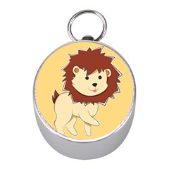 Happy Cartoon Baby Lion Mini Silver Compasses by Catifornia