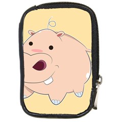 Happy Cartoon Baby Hippo Compact Camera Cases by Catifornia