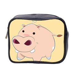 Happy Cartoon Baby Hippo Mini Toiletries Bag 2-side by Catifornia