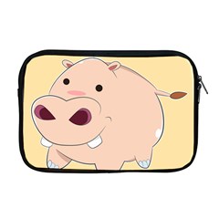 Happy Cartoon Baby Hippo Apple Macbook Pro 17  Zipper Case by Catifornia