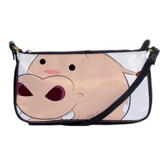 Happy Cartoon Baby Hippo Shoulder Clutch Bags by Catifornia