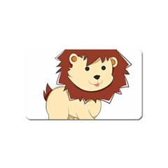 Happy Cartoon Baby Lion Magnet (name Card) by Catifornia