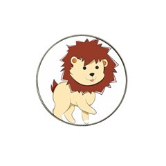 Happy Cartoon Baby Lion Hat Clip Ball Marker (4 Pack) by Catifornia