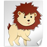 Happy Cartoon Baby Lion Canvas 8  x 10  8.15 x9.66  Canvas - 1