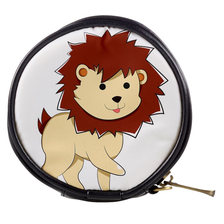 Happy Cartoon Baby Lion Mini Makeup Bags