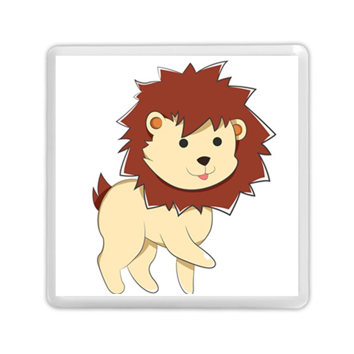 Happy Cartoon Baby Lion Memory Card Reader (Square) 