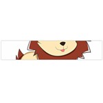 Happy Cartoon Baby Lion Flano Scarf (Large) Front