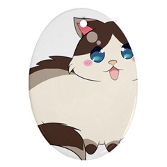 Ragdoll Cat For Life Ornament (oval) by Catifornia